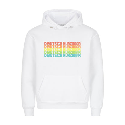 Premium Hoodie "Deutsch Kurzhaar - RETRO" Weiß – hunde-shirt.de