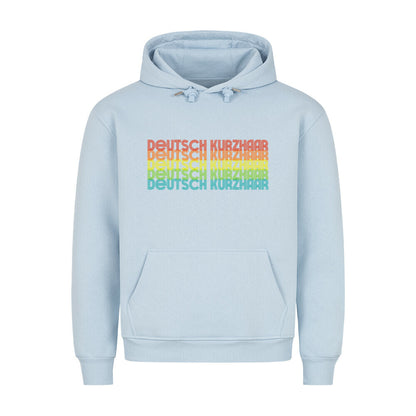 Premium Hoodie "Deutsch Kurzhaar - RETRO" Babyblau – hunde-shirt.de