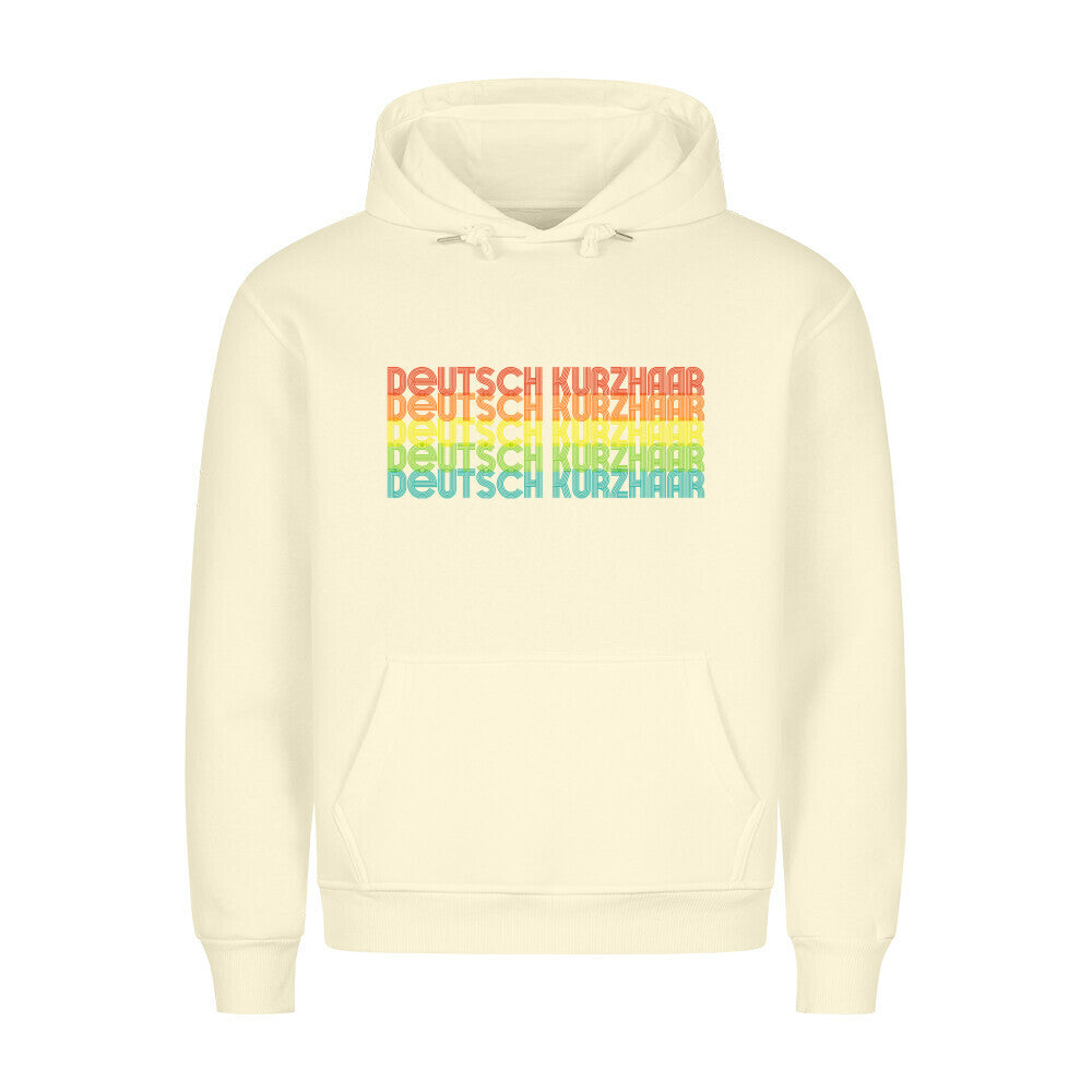 Premium Hoodie "Deutsch Kurzhaar - RETRO" Beige – hunde-shirt.de