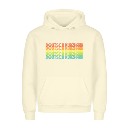 Premium Hoodie "Deutsch Kurzhaar - RETRO" Beige – hunde-shirt.de