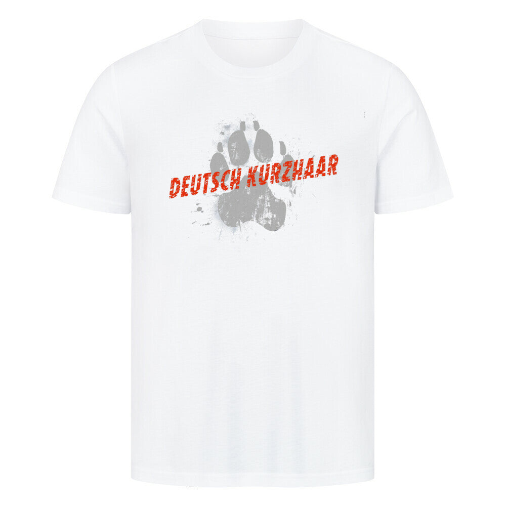 Premium T-Shirt "Deutsch Kurzhaar - PAW" Weiß – hunde-shirt.de