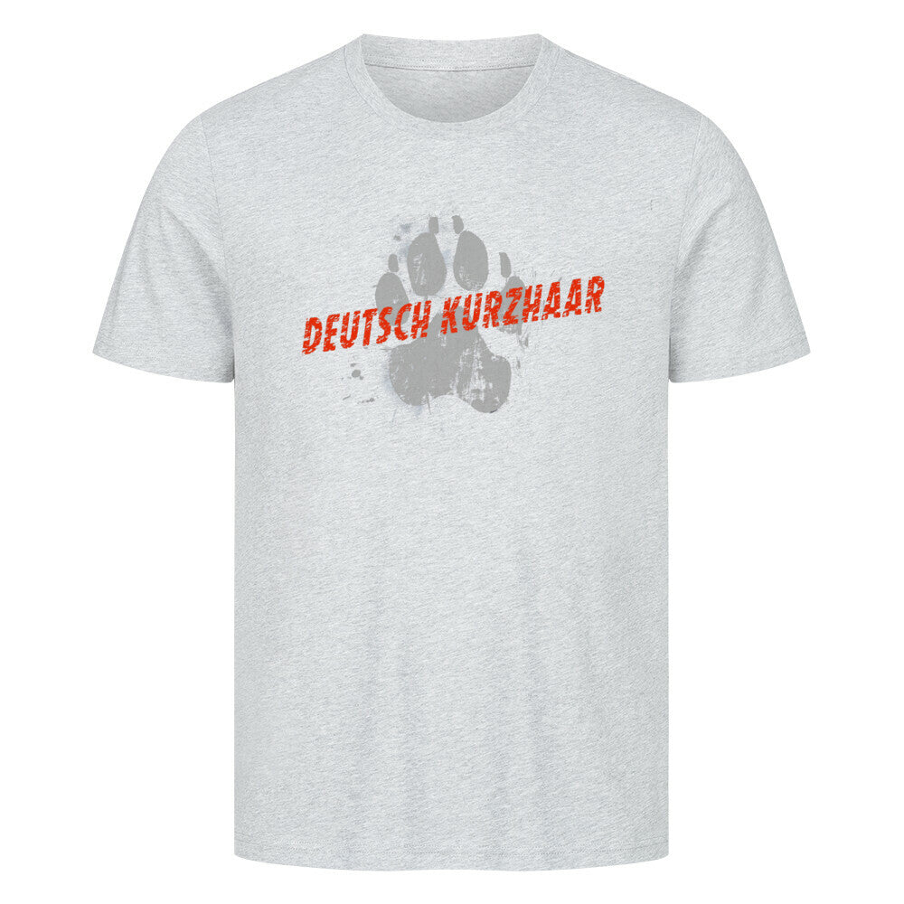 Premium T-Shirt "Deutsch Kurzhaar - PAW" Heather Grey – hunde-shirt.de