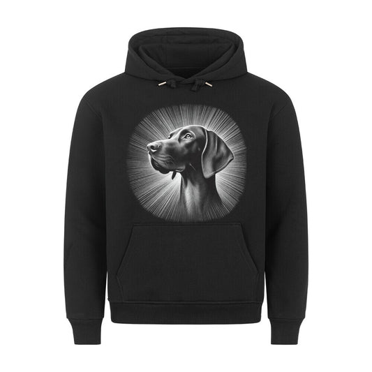 Premium Hoodie "Deutsch Kurzhaar - Shine" Schwarz – hunde-shirt.de