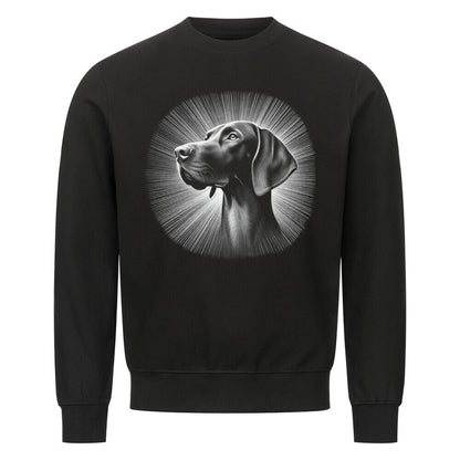 Premium Sweatshirt "Deutsch Kurzhaar - Shine" Schwarz – hunde-shirt.de