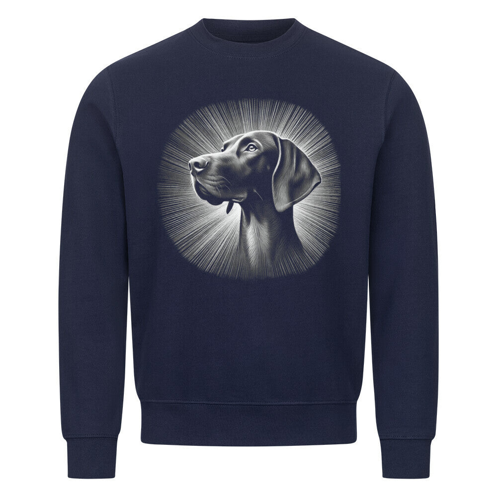 Premium Sweatshirt "Deutsch Kurzhaar - Shine" Navy Blue – hunde-shirt.de