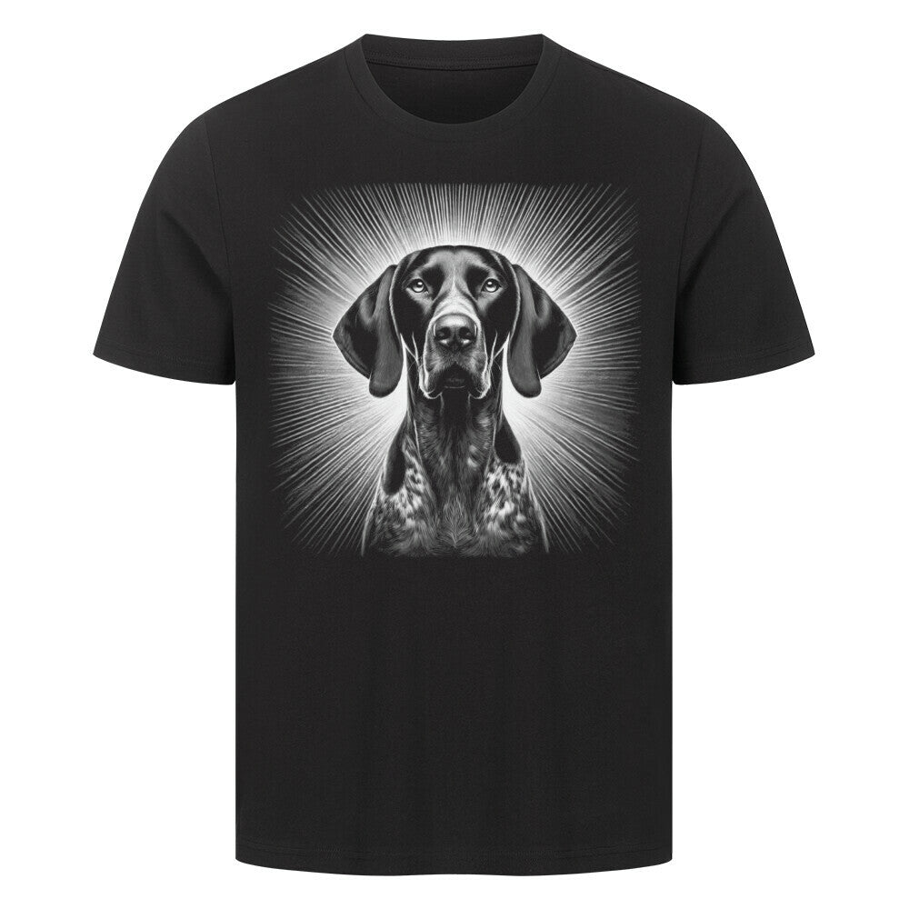 Premium T-Shirt "Deutsch Kurzhaar - Bright" Schwarz – hunde-shirt.de