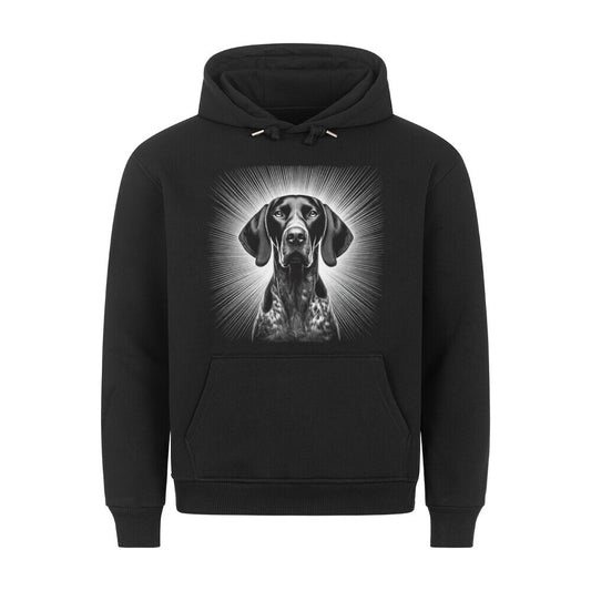 Premium Hoodie "Deutsch Kurzhaar - Bright" Schwarz – hunde-shirt.de