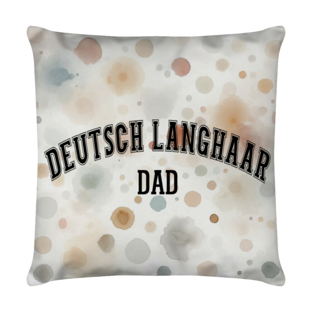 Kissen "Deutsch Langhaar- DAD" Weiß – hunde-shirt.de