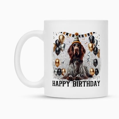 Tasse "Deutsch Langhaar- Happy Birthday" – hunde-shirt.de