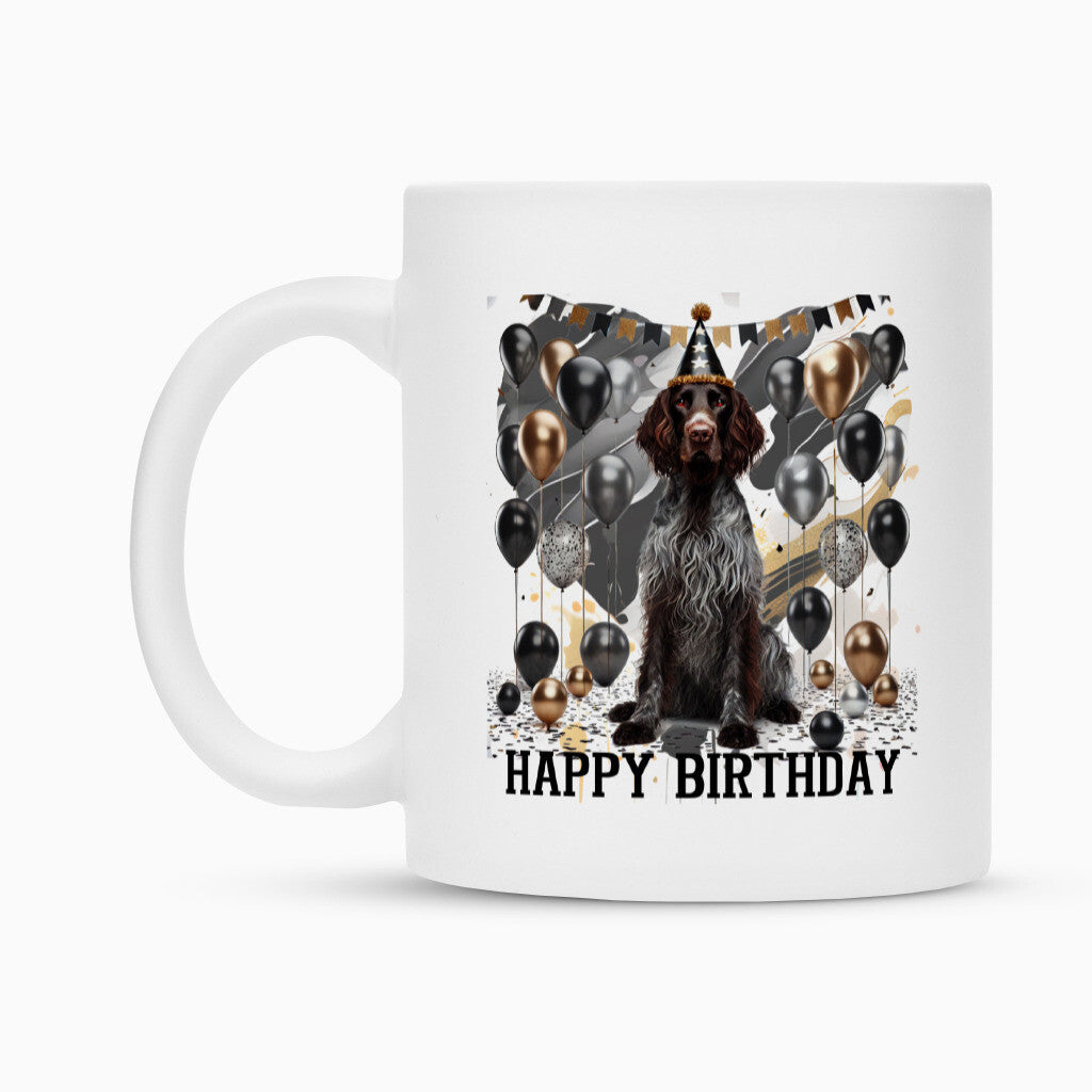 Tasse "Deutsch Langhaar- Happy Birthday III" – hunde-shirt.de