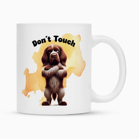 Tasse "Deutsch Langhaar- Don´t touch II" Weiß – hunde-shirt.de