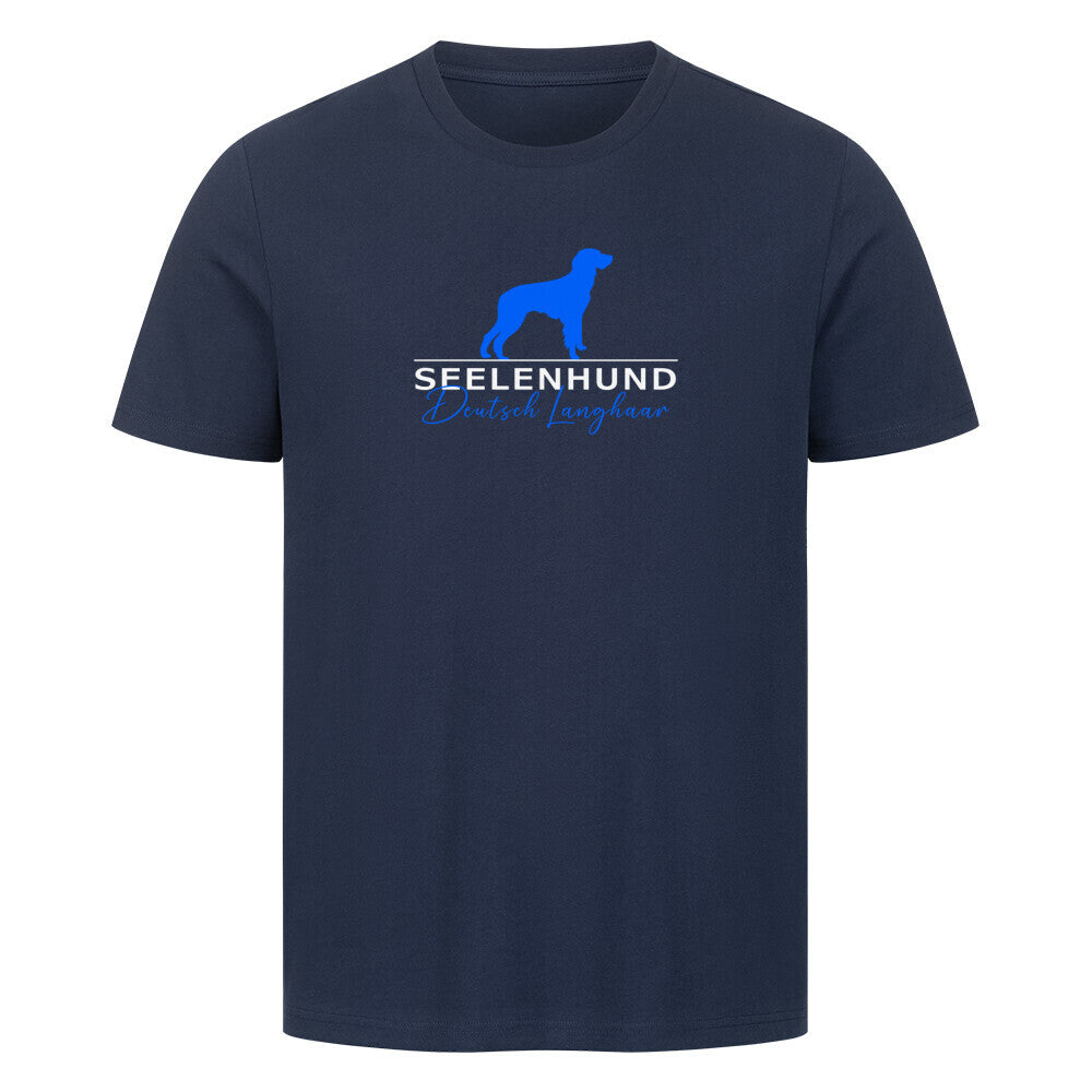 Premium T-Shirt "Deutsch Langhaar- Seelenhund" French Navy – hunde-shirt.de