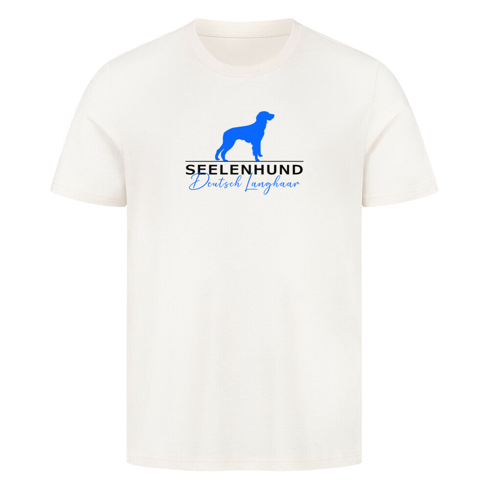 Premium T-Shirt "Deutsch Langhaar- Seelenhund" Natural Raw – hunde-shirt.de