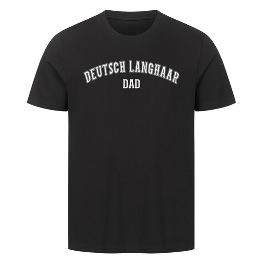 Premium T-Shirt "Deutsch Langhaar- DAD" Schwarz – hunde-shirt.de