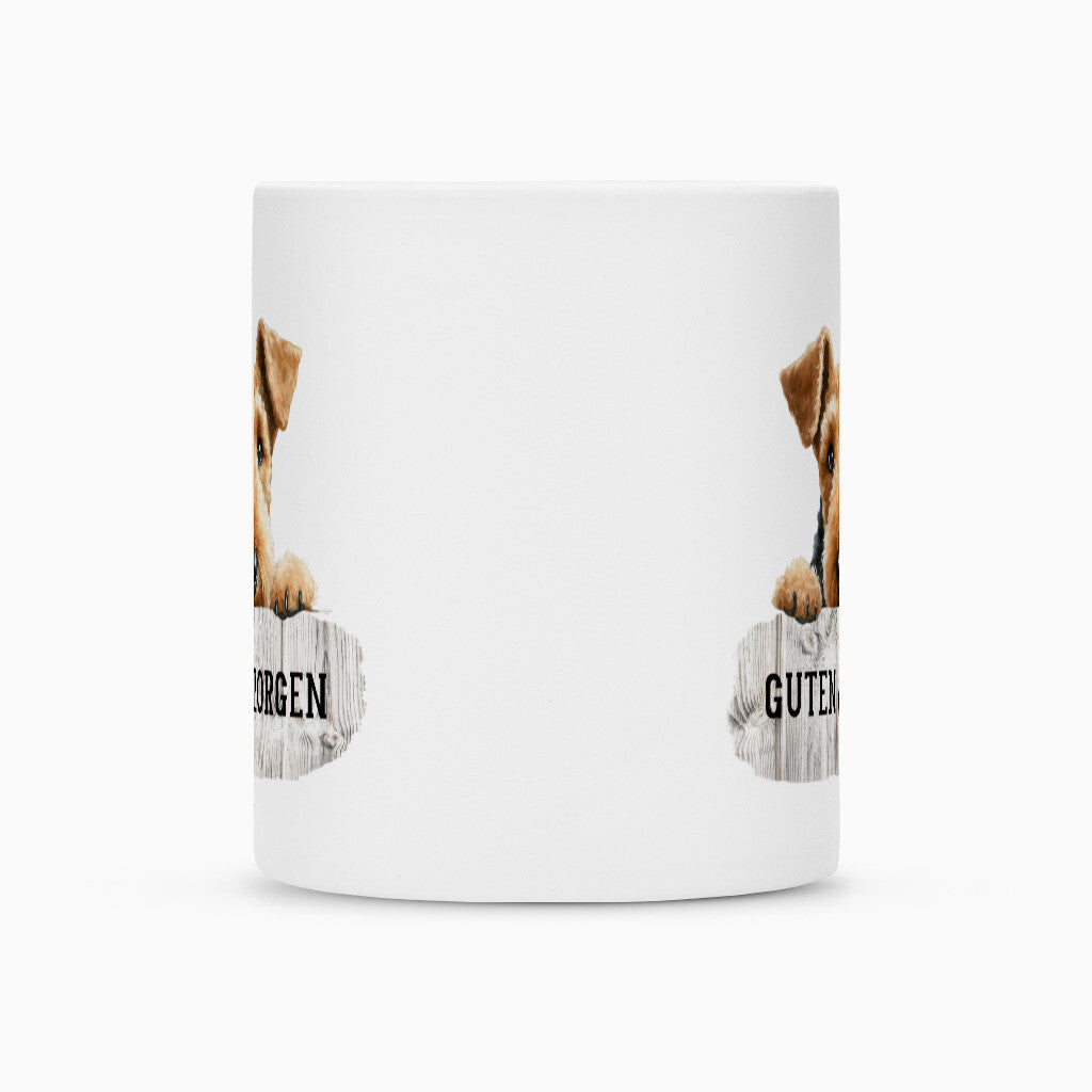 Tasse "Airedale Terrier - Guten Morgen" – hunde-shirt.de