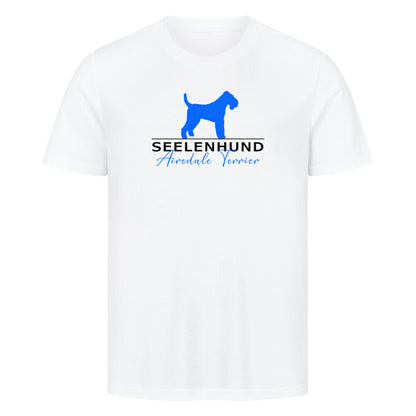 Premium T-Shirt "Airedale Terrier - Seelenhund" Weiß – hunde-shirt.de