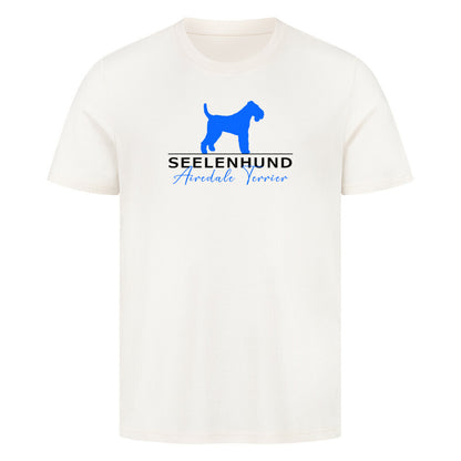 Premium T-Shirt "Airedale Terrier - Seelenhund" Natural Raw – hunde-shirt.de