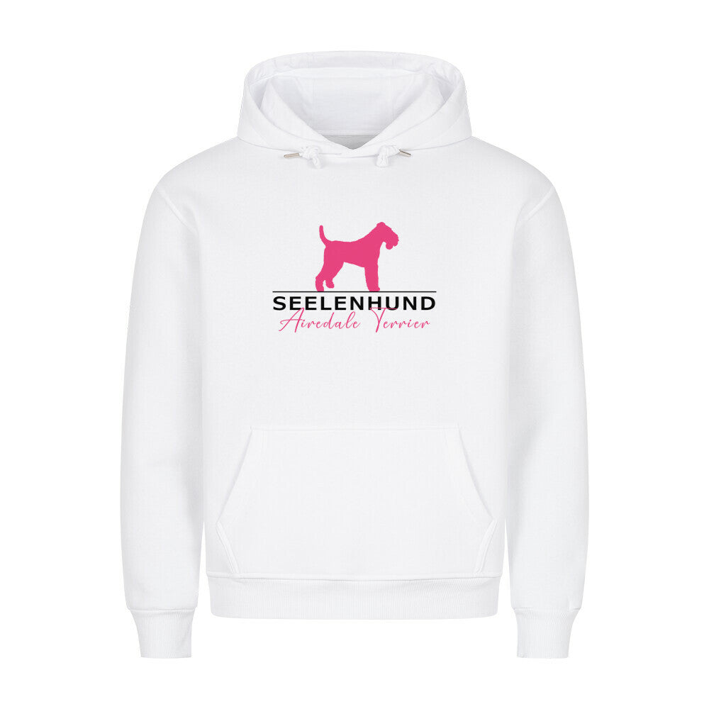 Premium Hoodie "Airedale Terrier - Seelenhund" Weiß – hunde-shirt.de