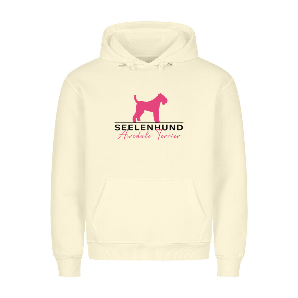 Premium Hoodie "Airedale Terrier - Seelenhund" Beige – hunde-shirt.de