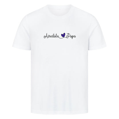 Premium T-Shirt "Airedale Terrier - Papa" Weiß – hunde-shirt.de
