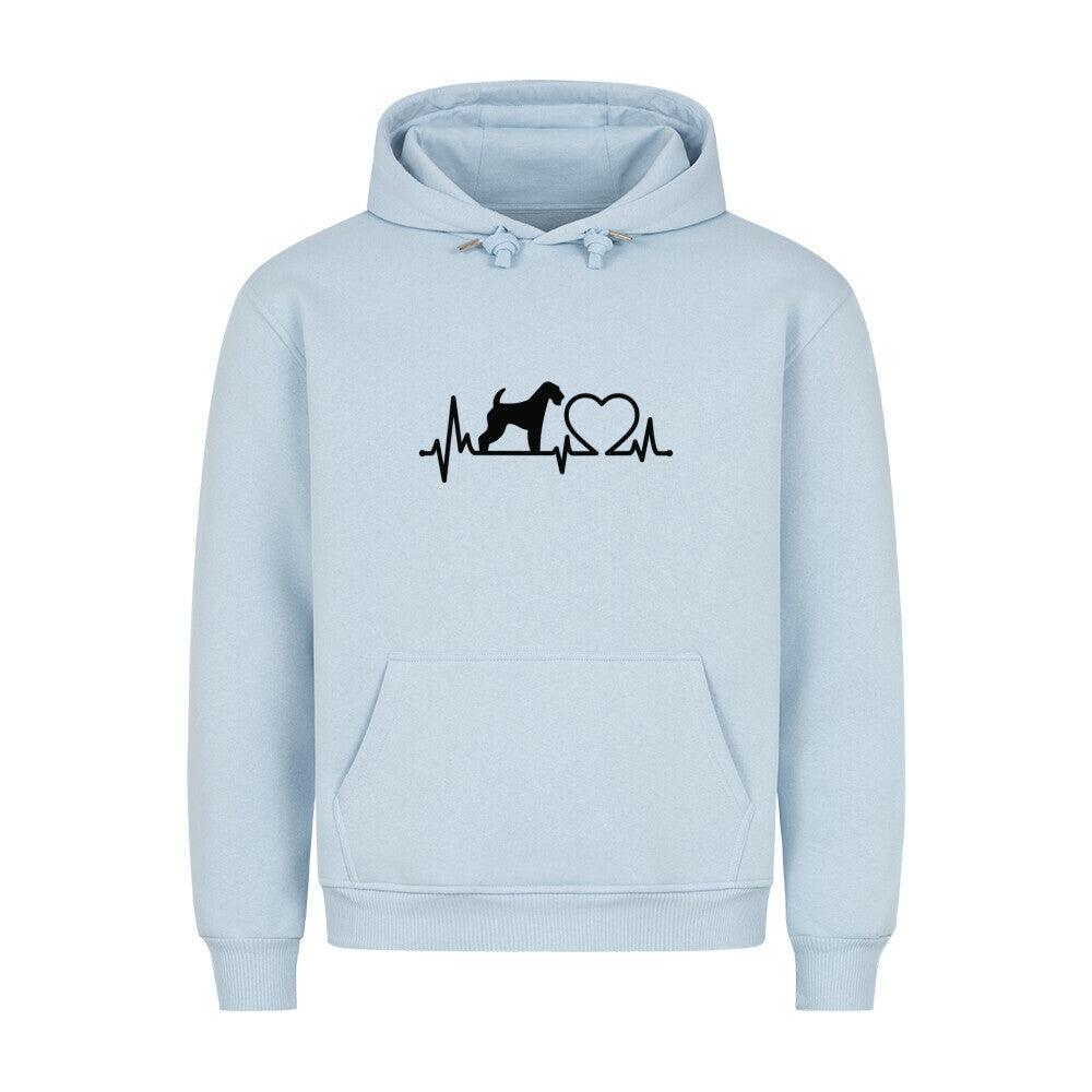 Premium Hoodie "Airedale Terrier - Heartbeat" Babyblau – hunde-shirt.de