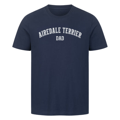 Premium T-Shirt "Airedale Terrier - DAD" French Navy – hunde-shirt.de