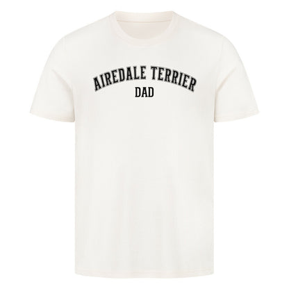 Premium T-Shirt "Airedale Terrier - DAD" Natural Raw – hunde-shirt.de