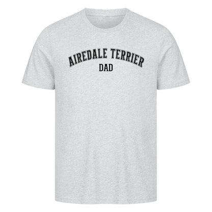 Premium T-Shirt "Airedale Terrier - DAD" Heather Grey – hunde-shirt.de