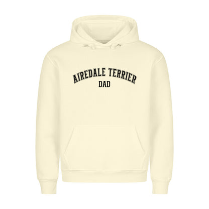 Premium Hoodie "Airedale Terrier - DAD" Beige – hunde-shirt.de