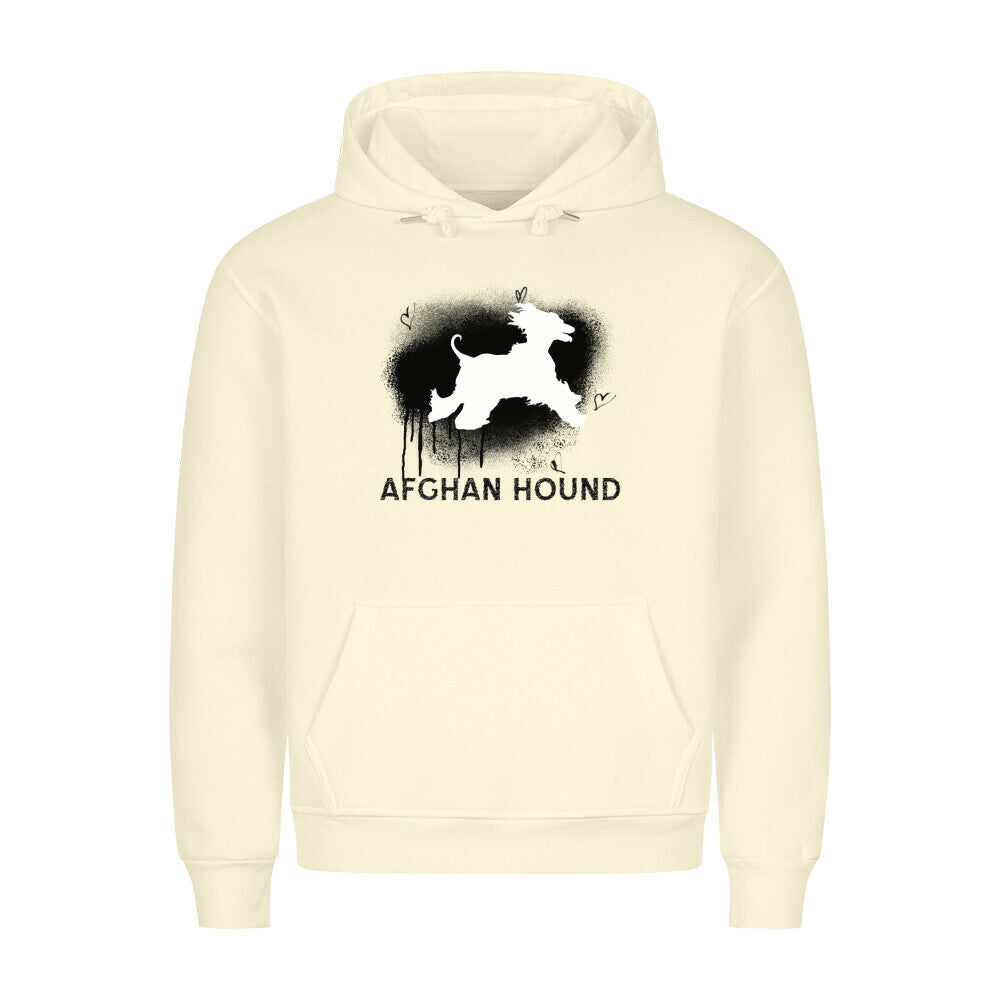 Premium Hoodie "Afghanischer Windhund - Brush" Beige – hunde-shirt.de