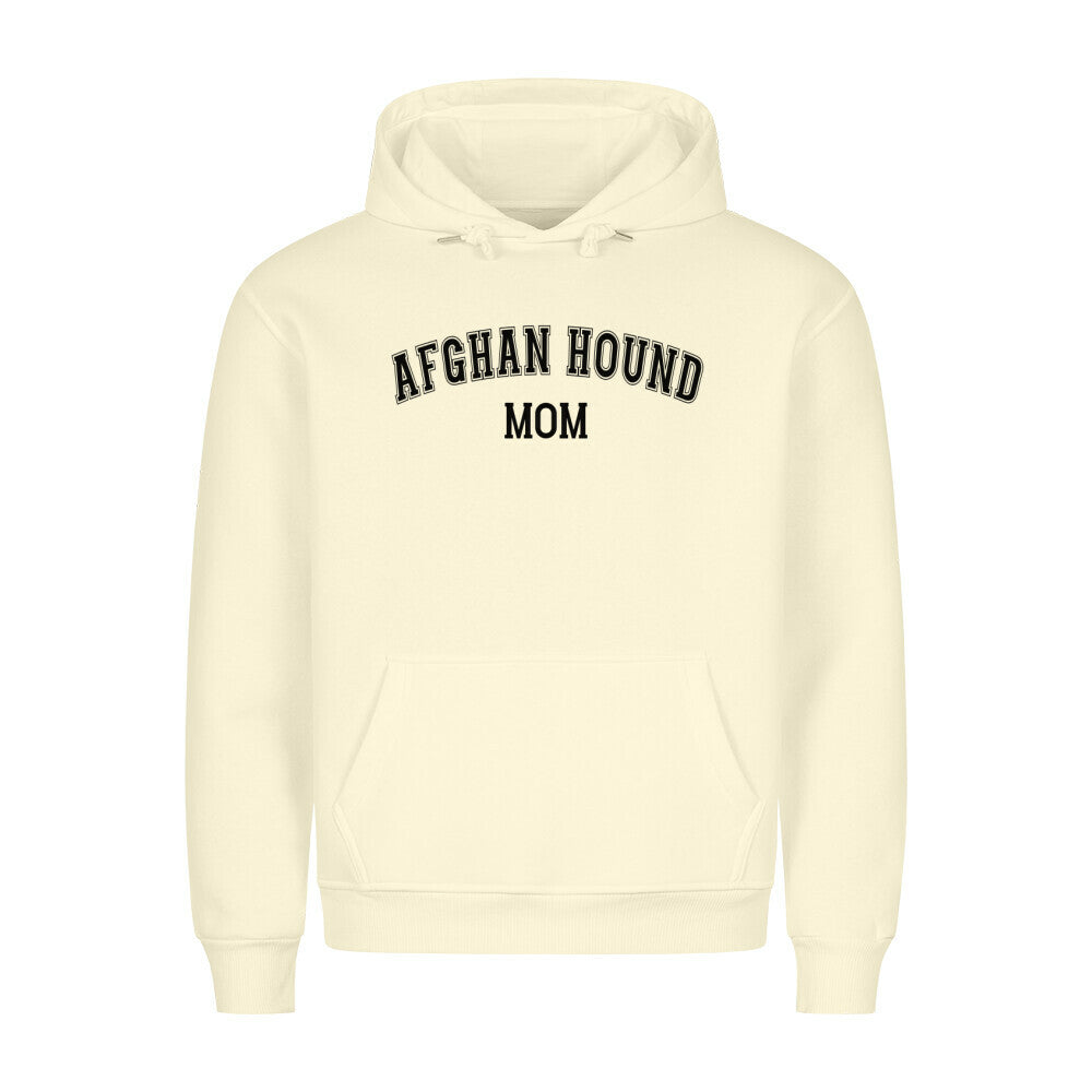 Premium Hoodie "Afghanischer Windhund - MOM" Beige – hunde-shirt.de