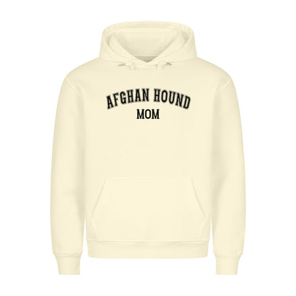 Premium Hoodie "Afghanischer Windhund - MOM" Beige – hunde-shirt.de