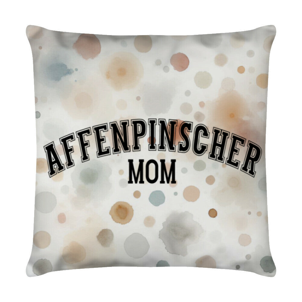 Kissen "Affenpinscher - MOM" Weiß – hunde-shirt.de