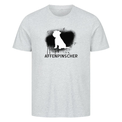 Premium T-Shirt "Affenpinscher - Brush" Heather Grey – hunde-shirt.de