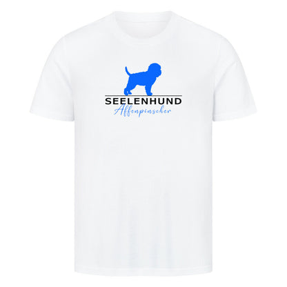 Premium T-Shirt "Affenpinscher - Seelenhund" Weiß – hunde-shirt.de