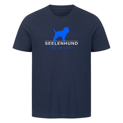 Premium T-Shirt "Affenpinscher - Seelenhund" French Navy – hunde-shirt.de