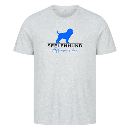 Premium T-Shirt "Affenpinscher - Seelenhund" Heather Grey – hunde-shirt.de