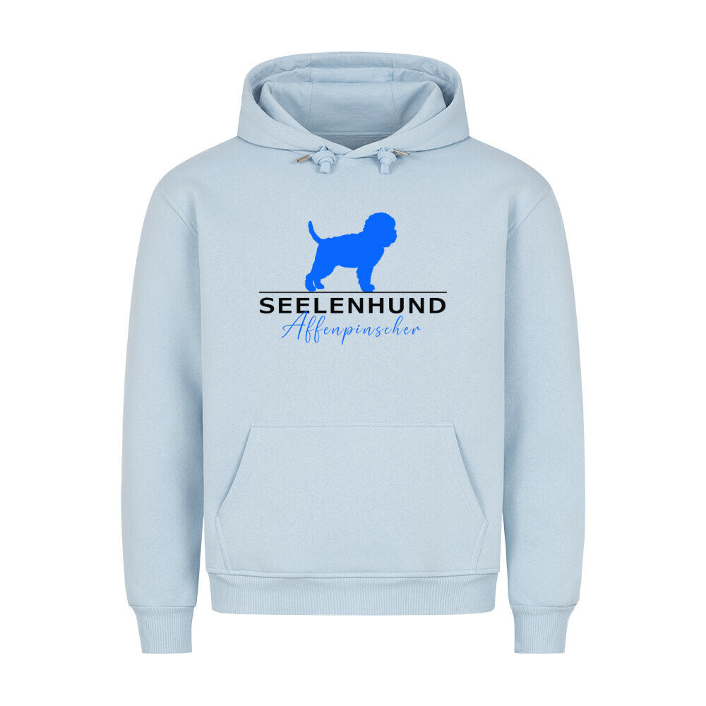 Premium Hoodie "Affenpinscher - Seelenhund" Babyblau – hunde-shirt.de