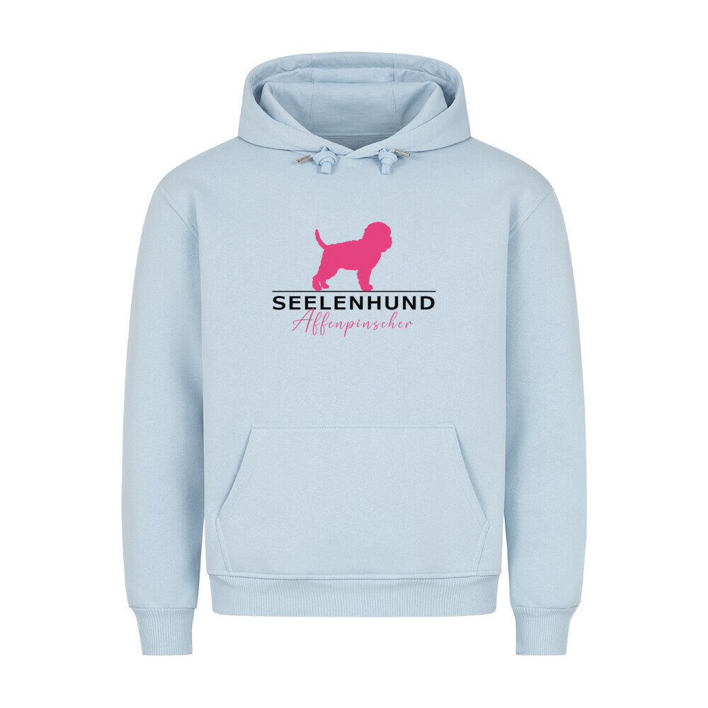 Premium Hoodie "Affenpinscher - Seelenhund" Babyblau – hunde-shirt.de