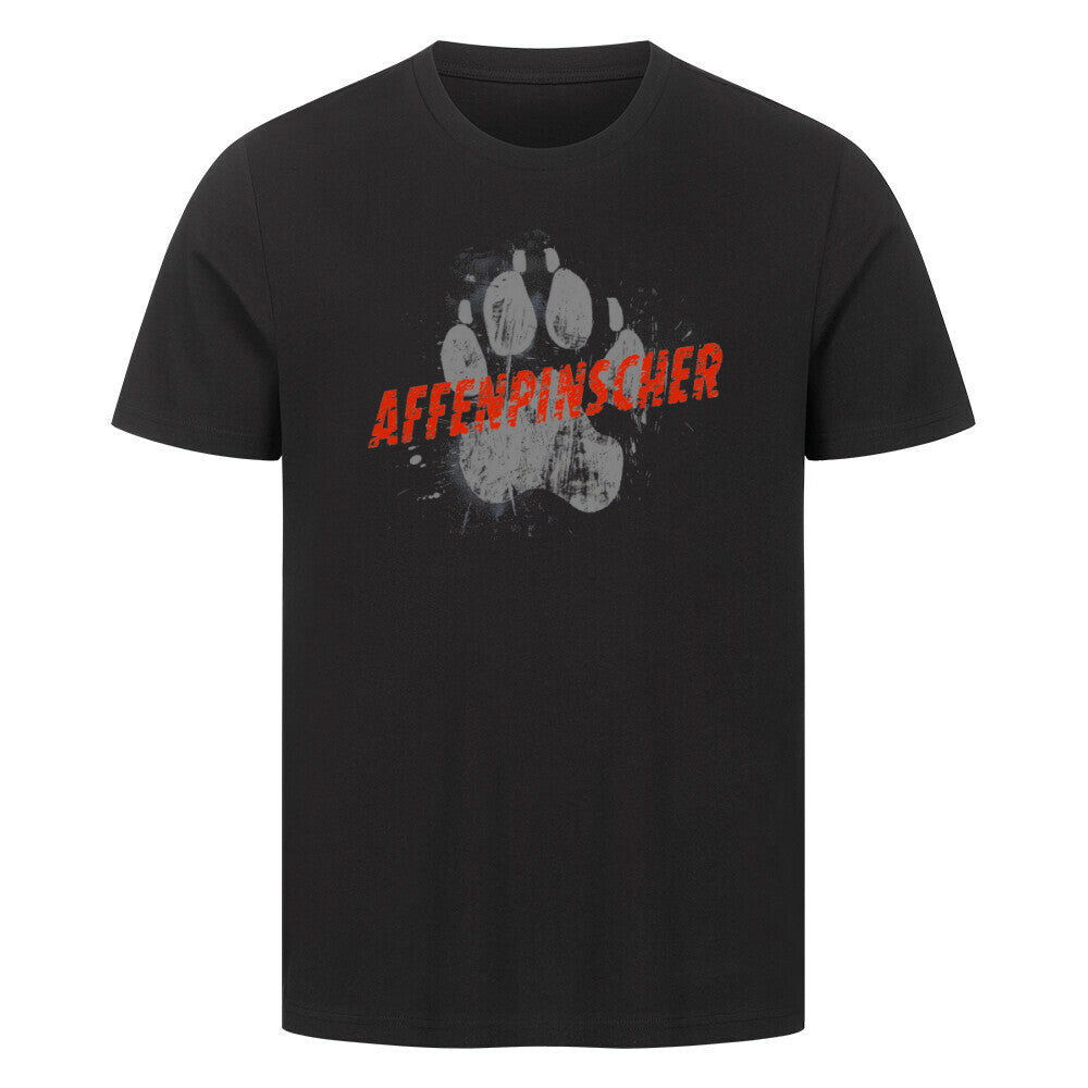 Premium T-Shirt "Affenpinscher - PAW" Schwarz – hunde-shirt.de