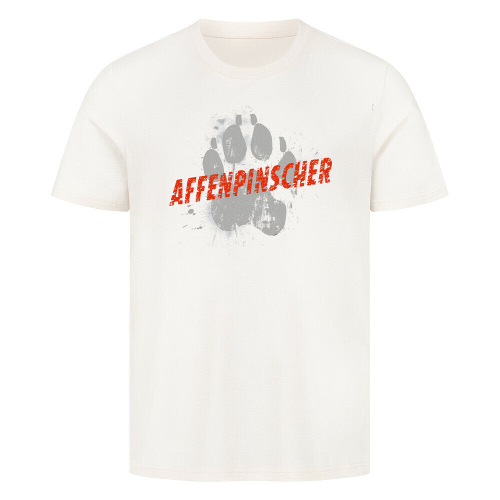 Premium T-Shirt "Affenpinscher - PAW" Natural Raw – hunde-shirt.de