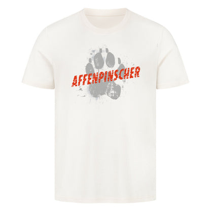 Premium T-Shirt "Affenpinscher - PAW" Natural Raw – hunde-shirt.de