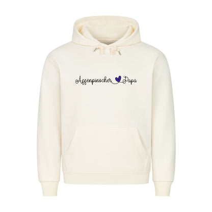 Premium Hoodie "Affenpinscher - Papa" Beige – hunde-shirt.de