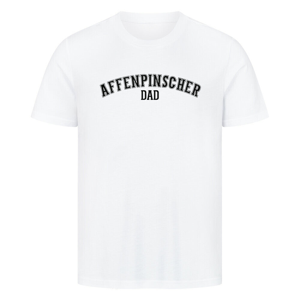 Premium T-Shirt "Affenpinscher - DAD" Weiß – hunde-shirt.de