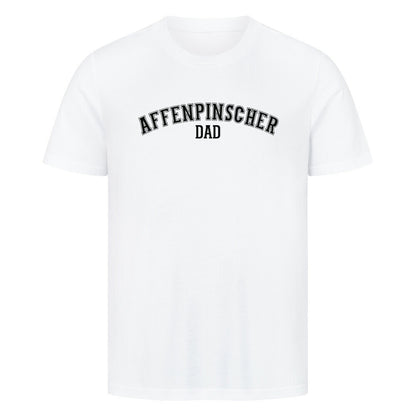 Premium T-Shirt "Affenpinscher - DAD" Weiß – hunde-shirt.de