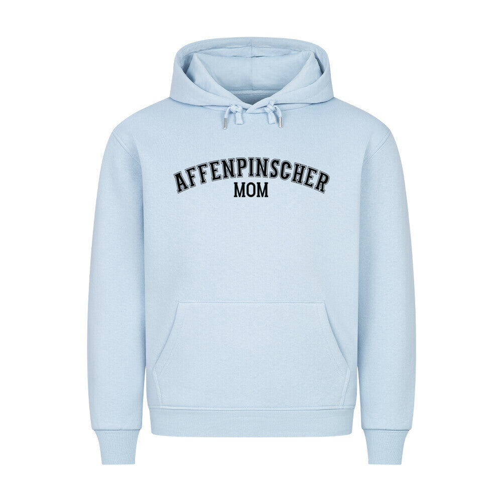 Premium Hoodie "Affenpinscher - MOM" Babyblau – hunde-shirt.de