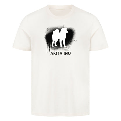 Premium T-Shirt "Akita Inu - Brush" Natural Raw – hunde-shirt.de