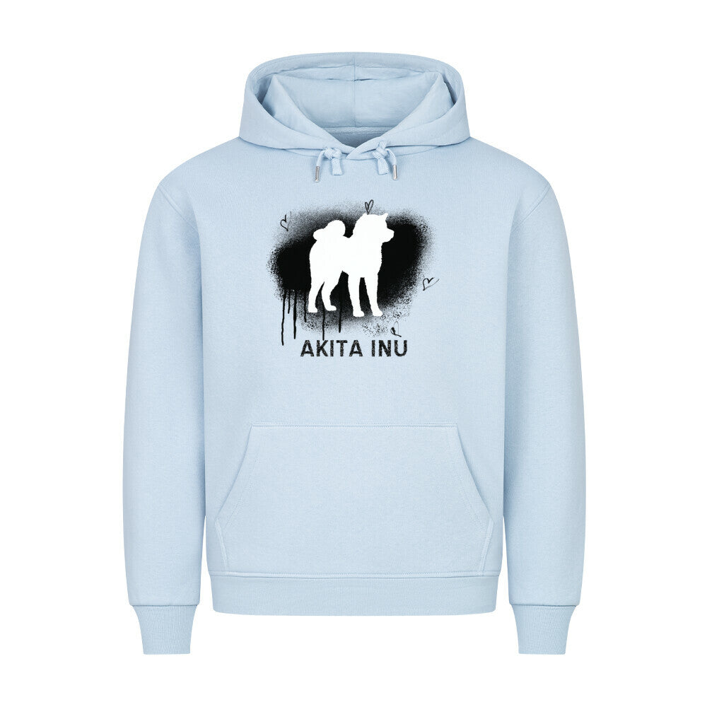 Premium Hoodie "Akita Inu - Brush" Babyblau – hunde-shirt.de