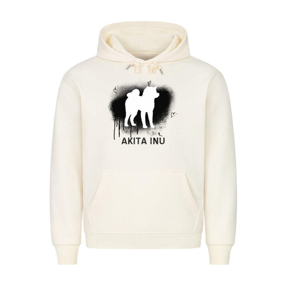 Premium Hoodie "Akita Inu - Brush" Beige – hunde-shirt.de