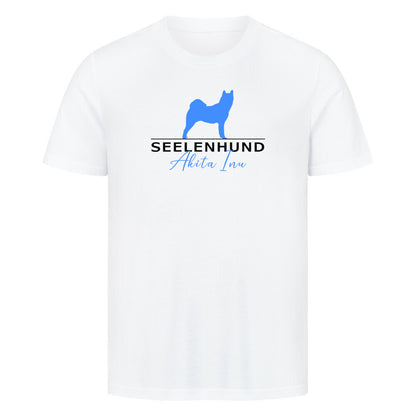 Premium T-Shirt "Akita Inu - Seelenhund" Weiß – hunde-shirt.de